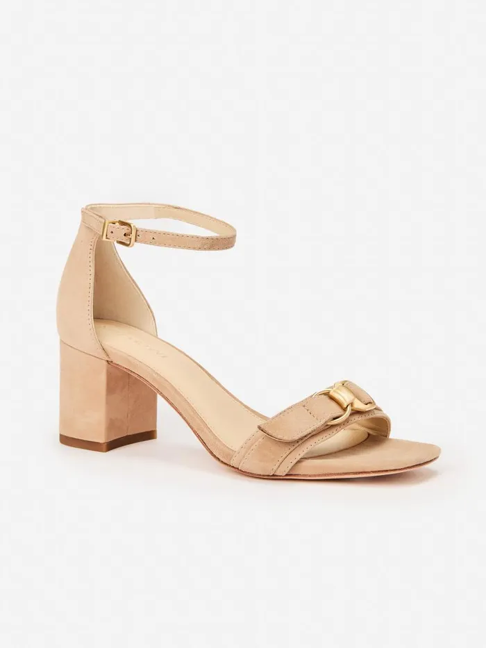 JMcLaughlin Chiaera Suede Heels Sand Women Heels