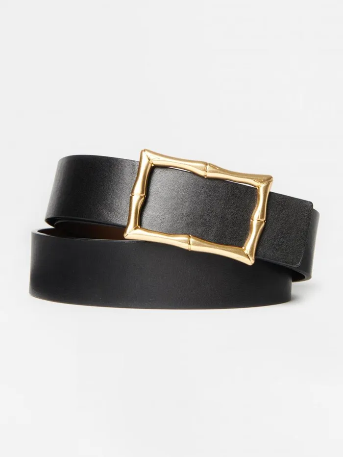JMcLaughlin Lina Reversible Leather Belt Blackcork Women Belts