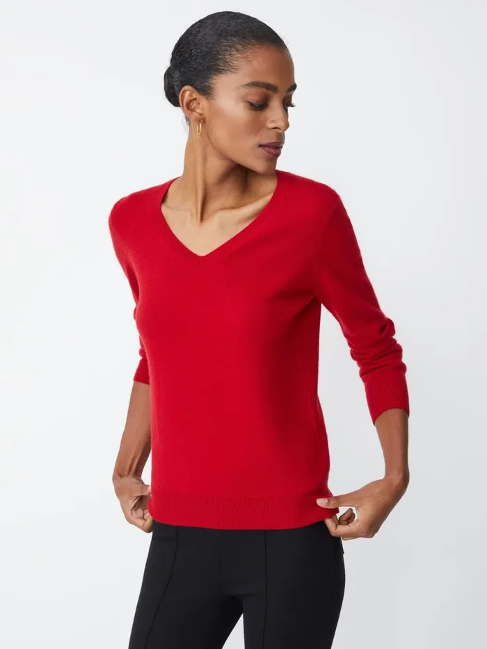 JMcLaughlin Maye Cashmere Sweater Rouge Women Sweaters JMcLaughlin Maye Cashmere Sweater Rouge Women Sweaters