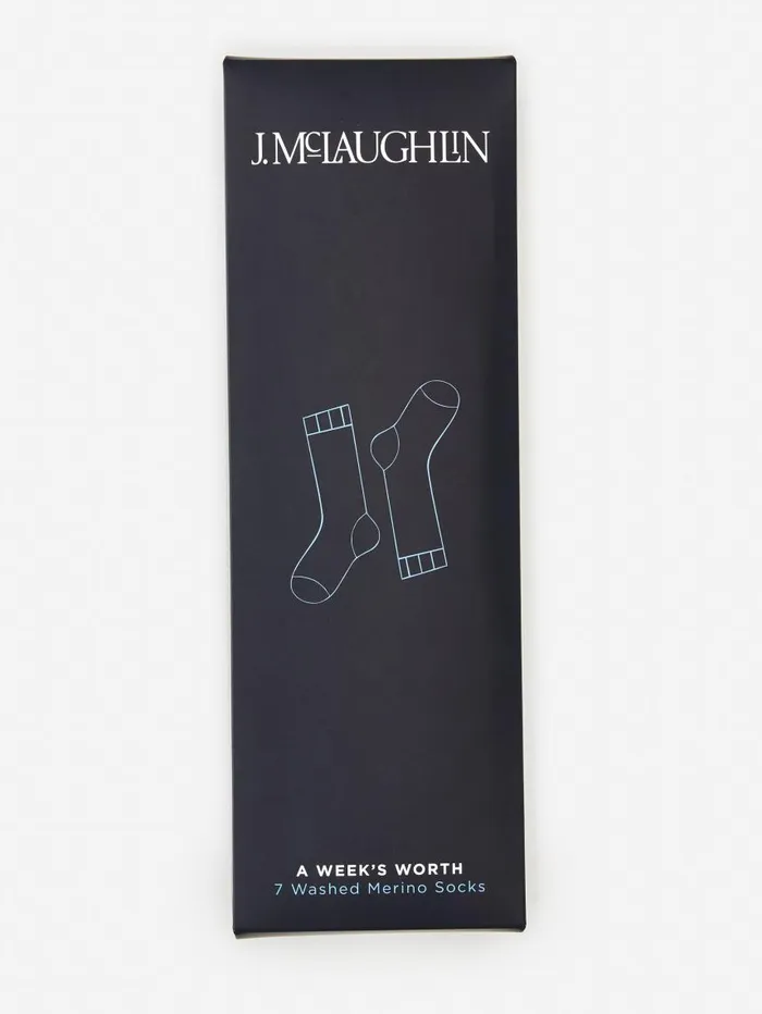 JMcLaughlin Men039s Wool Sock Box Multi Men Socks JMcLaughlin Men039s Wool Sock Box Multi Men Socks