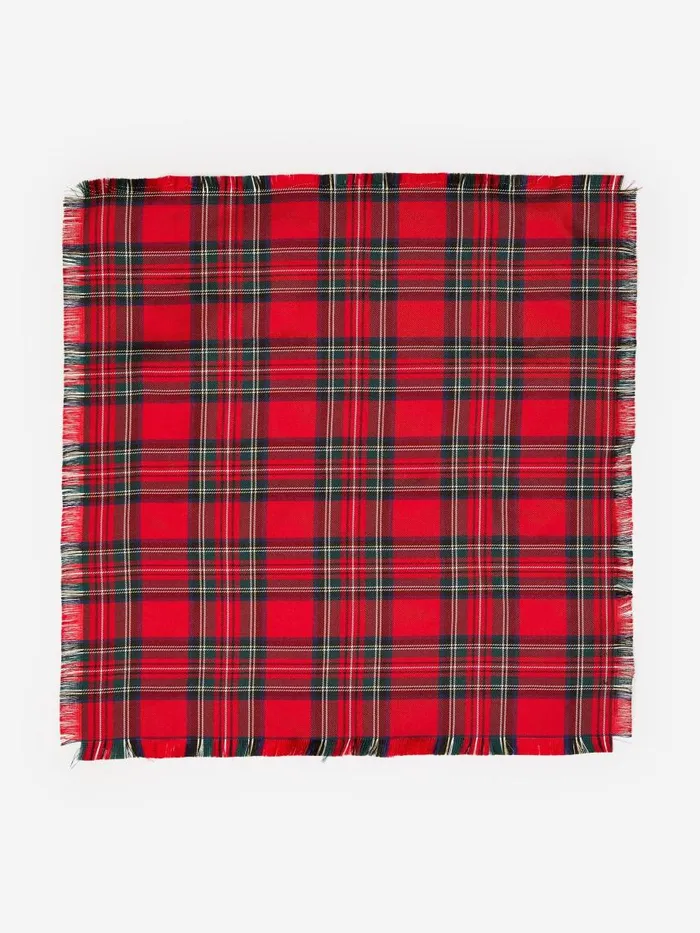 JMcLaughlin Pocket Square In Plaid Red Multi Men Pocket Squares JMcLaughlin Pocket Square In Plaid Red Multi Men Pocket Squares
