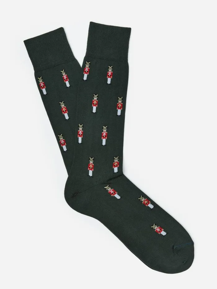 JMcLaughlin Socks In Toy Soldiers Green Men Socks
