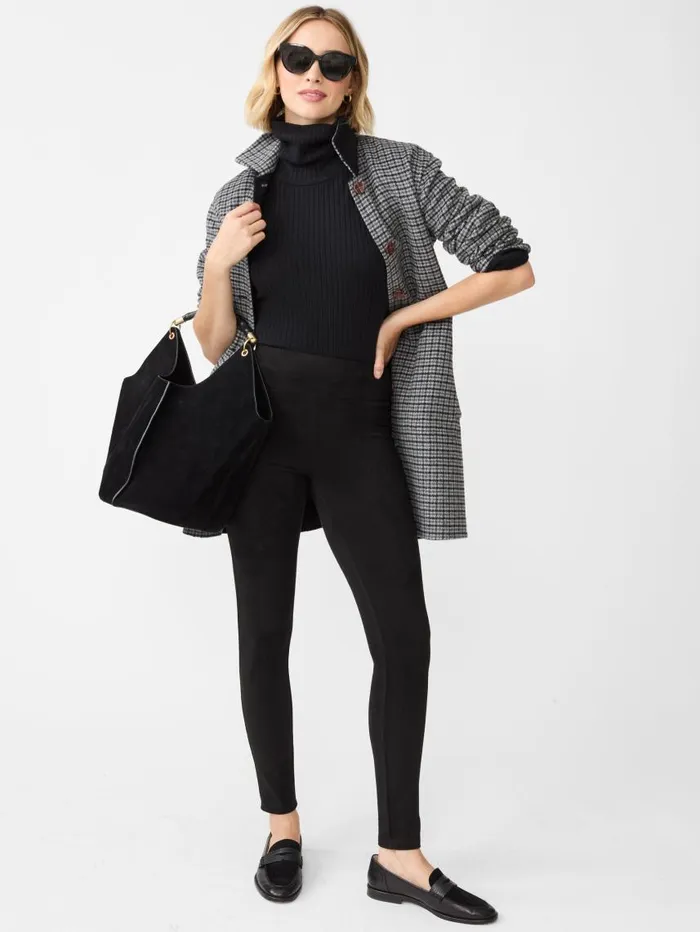 JMcLaughlin Suri Faux Suede Leggings Black Women Pants