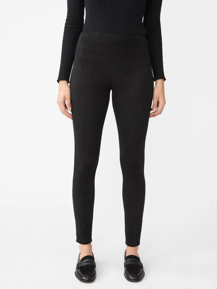 JMcLaughlin Suri Faux Suede Leggings Black Women Pants