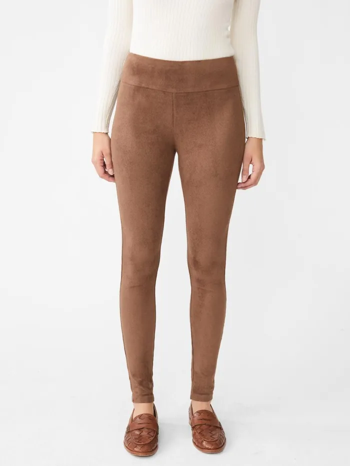 JMcLaughlin Suri Faux Suede Leggings Hazelnut Women Pants
