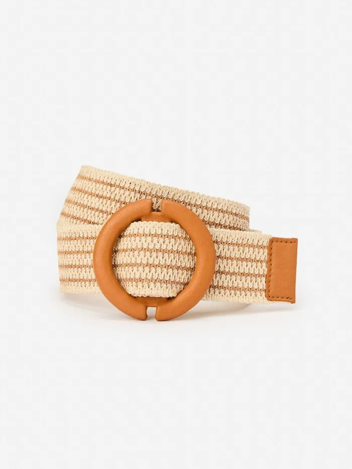 JMcLaughlin Totto Belt In Stripe Vachetta Women Belts