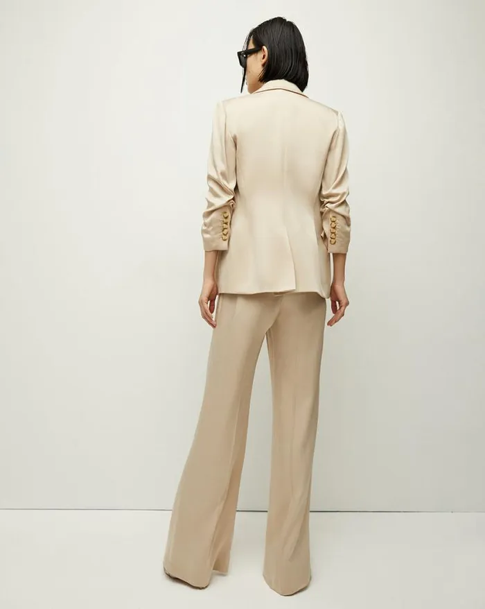 Jackets and Outerwear ShopJackets Veronica Beard Tomi Satin Dickey Jacket Sand