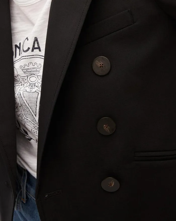 Jackets and Outerwear Shop Veronica Beard Nevis Cropped Jacket Black