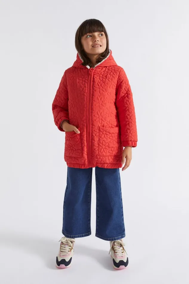 Jackets and Vests Girl Seed Heritage Daisy Quilted Anorak Super Red