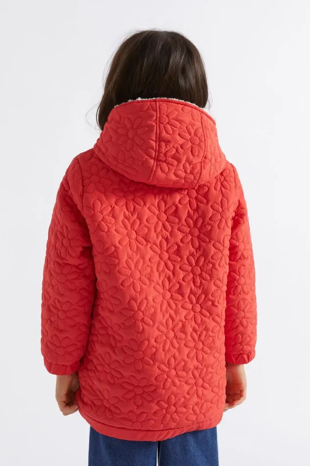 Jackets and Vests Girl Seed Heritage Daisy Quilted Anorak Super Red