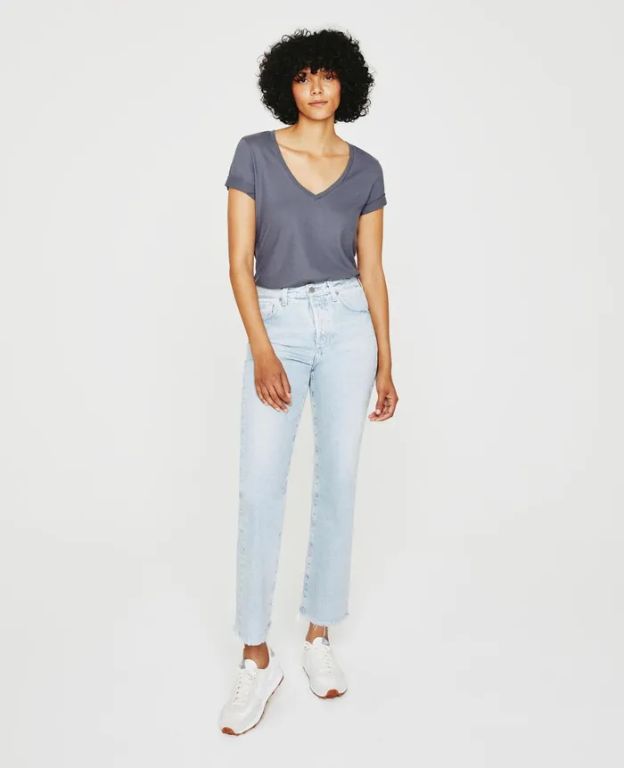 Jagger Vee Slate Sky Women AG Jeans Tees and Tanks