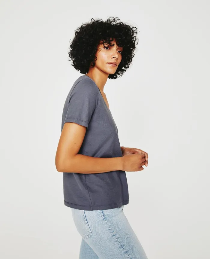 Jagger Vee Slate Sky Women AG Jeans Tees and Tanks