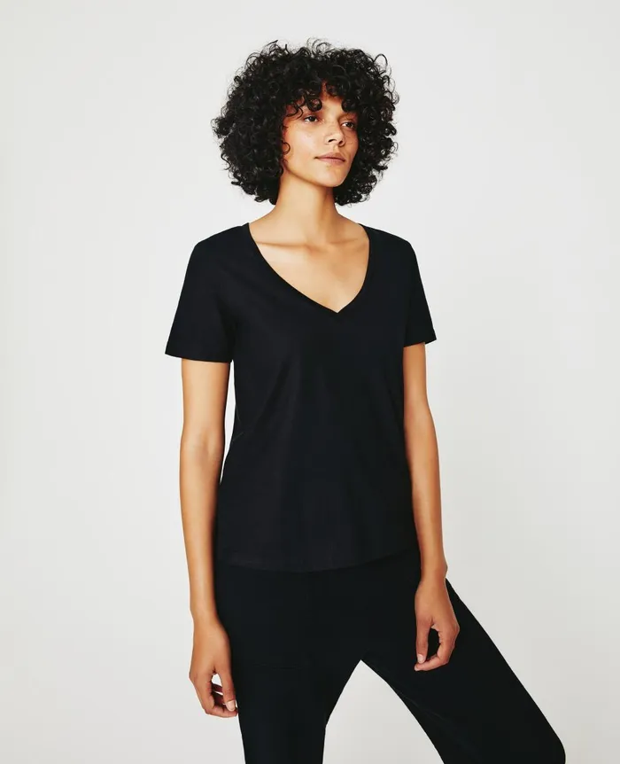 Jagger Vee True Black Women AG Jeans Tees and Tanks