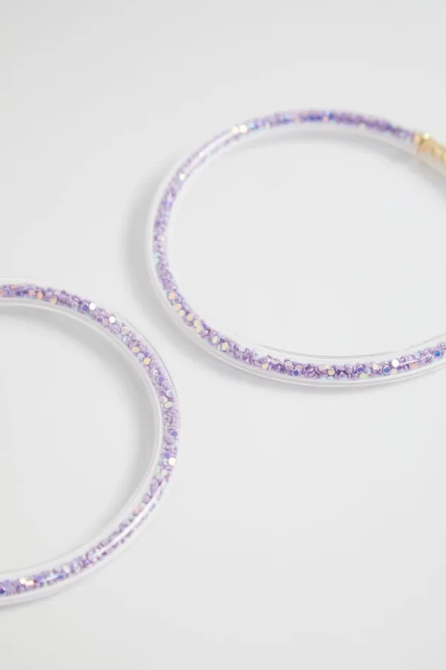 Jewellery Girl Seed Heritage Glitter Bangle Pack Orchid