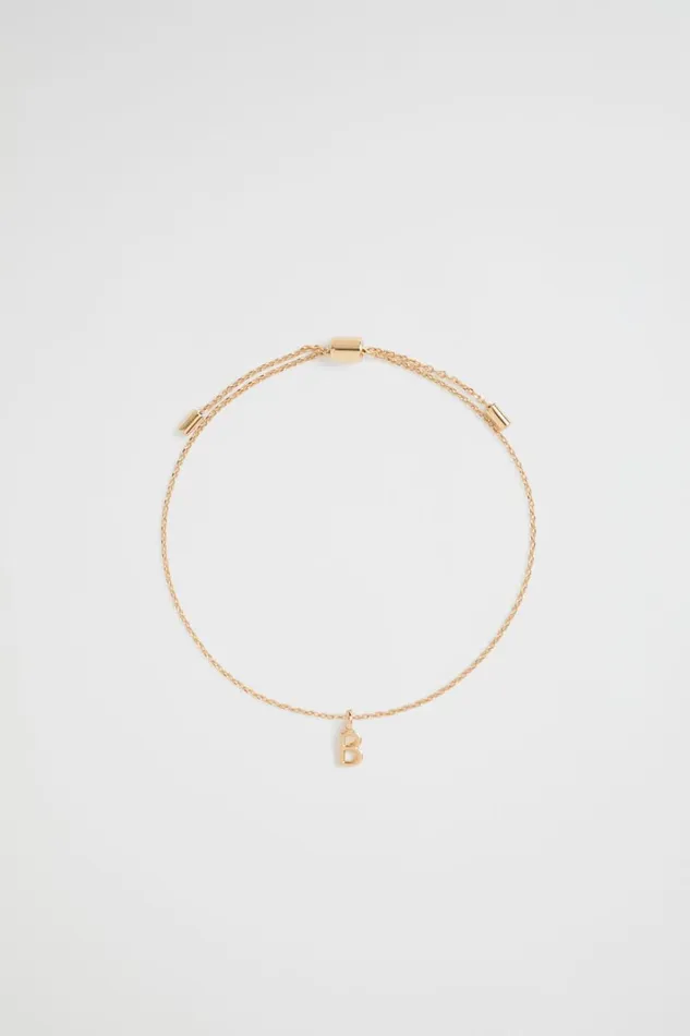 Jewellery Woman Seed Heritage Gold Initial Bracelet B