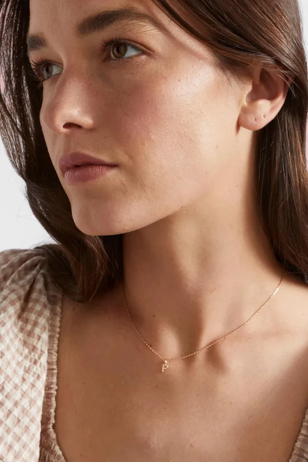 Jewellery Woman Seed Heritage Gold Initial Necklace H