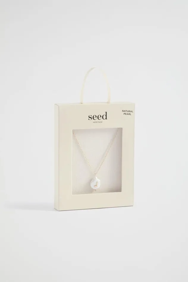 Jewellery Woman Seed Heritage Pearl Alphabet Necklace J
