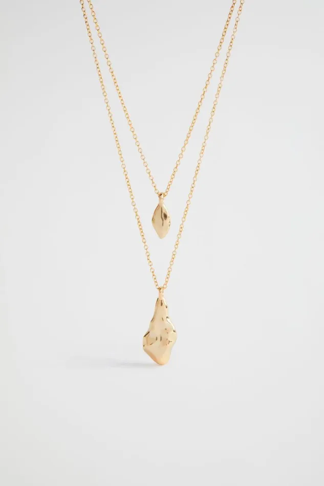 Jewellery Woman Seed Heritage Sculptural Pendant Necklace Gold