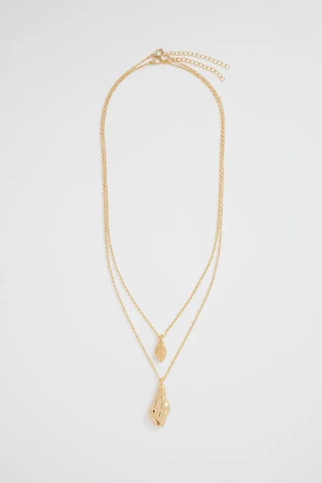 Jewellery Woman Seed Heritage Sculptural Pendant Necklace Gold