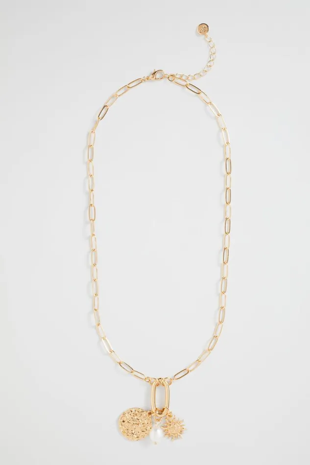 Jewellery Woman Seed Heritage Sun Chain Necklace Gold