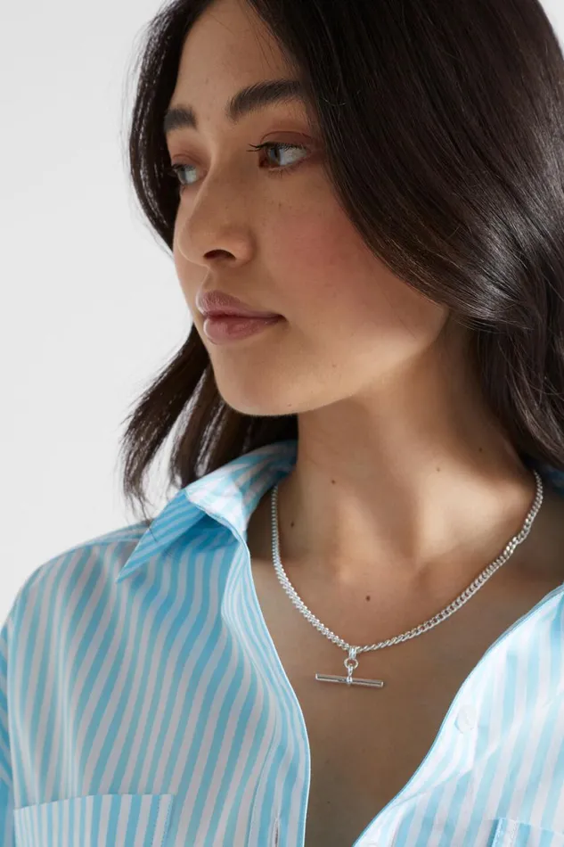 Jewellery Woman Seed Heritage TBar Necklace Silver