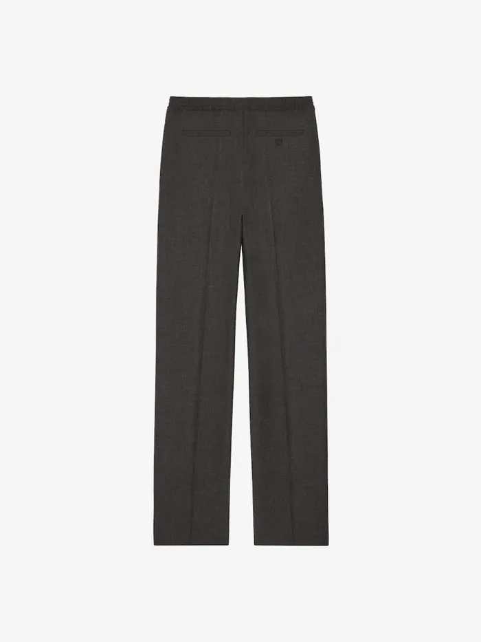 Jogger Pants In Wool Grey Mix Men Givenchy Pants and Shorts