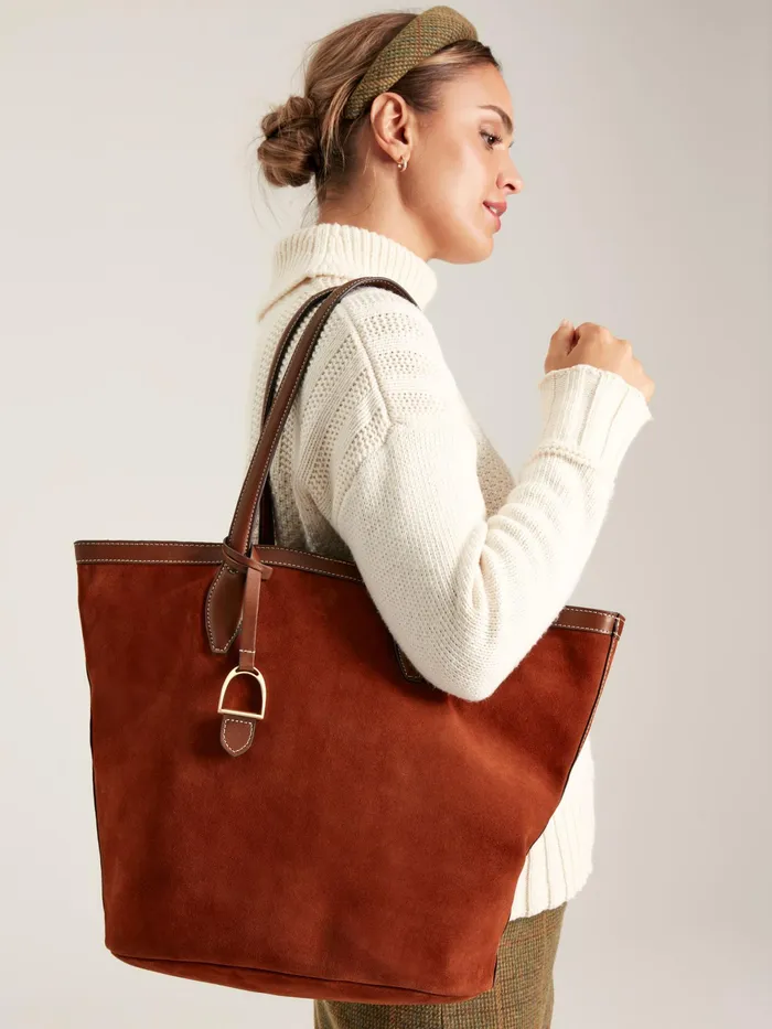 Joules Bags Brown Suede Tote Shopper Bag 8211 Women