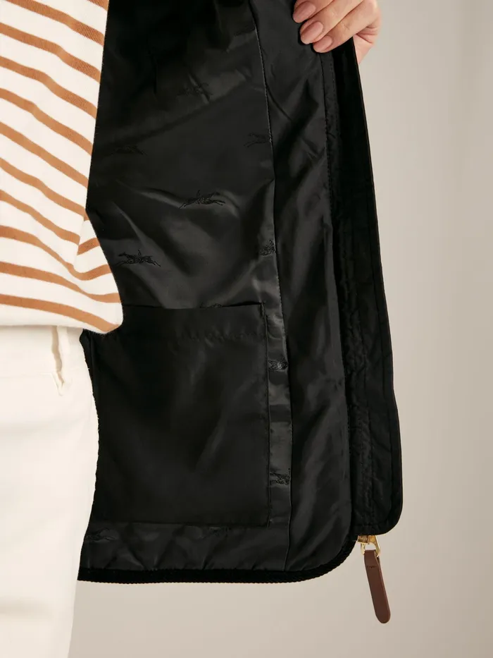 Joules Coats and Jackets Black Showerproof Diamond Quilted Gilet 8211 Women