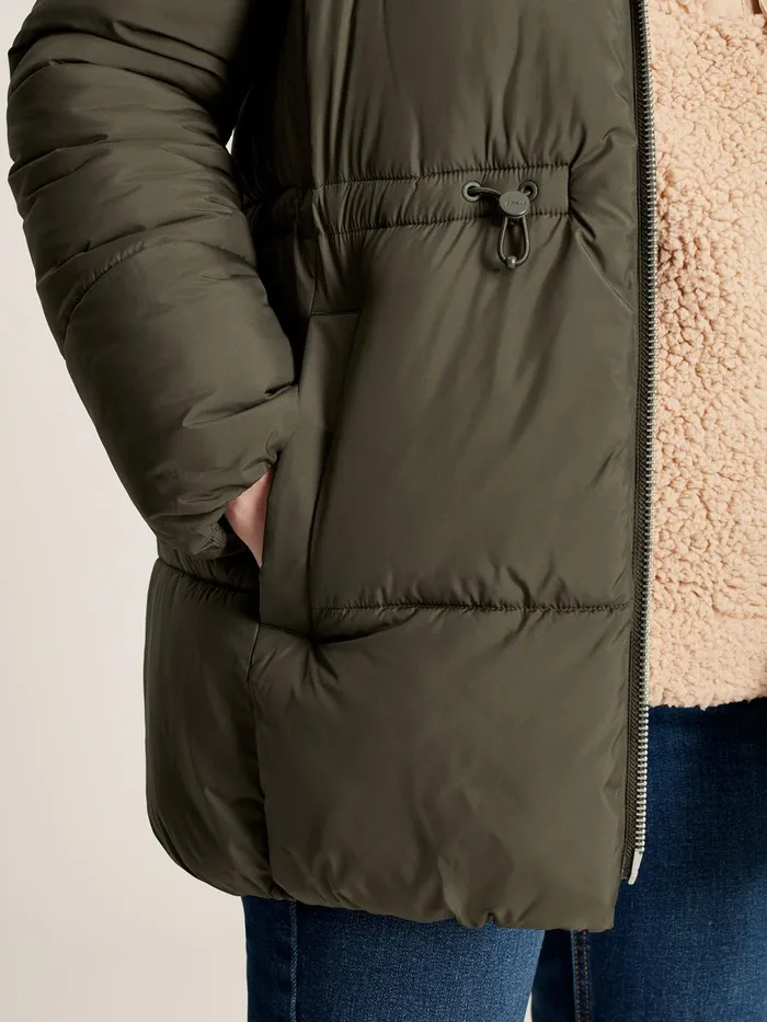 Joules Coats and Jackets Dark Green Showerproof Padded Coat 8211 Women