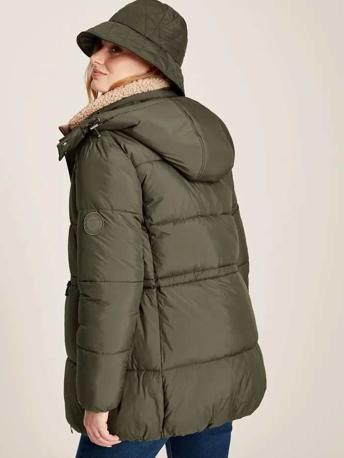 Joules Coats and Jackets Dark Green Showerproof Padded Coat 8211 Women
