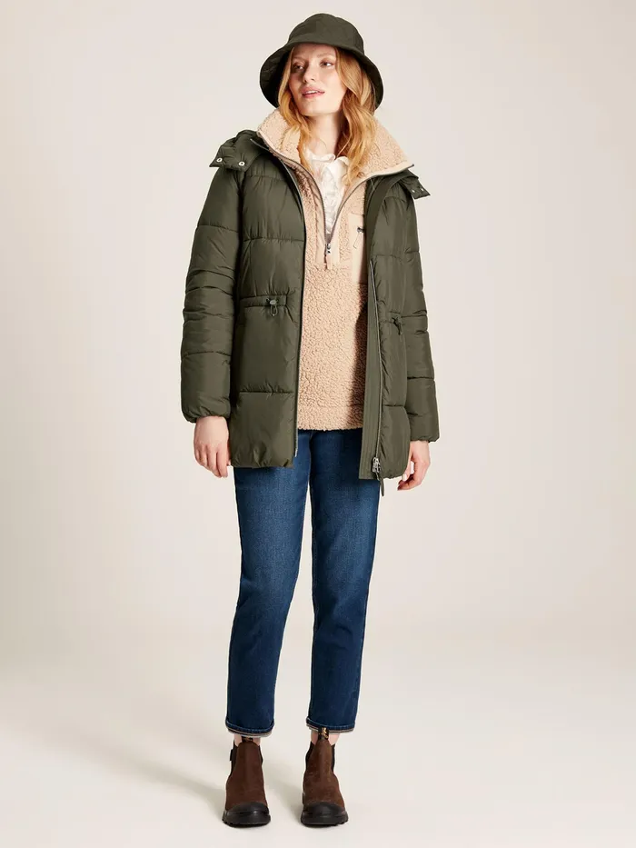 Joules Coats and Jackets Dark Green Showerproof Padded Coat 8211 Women