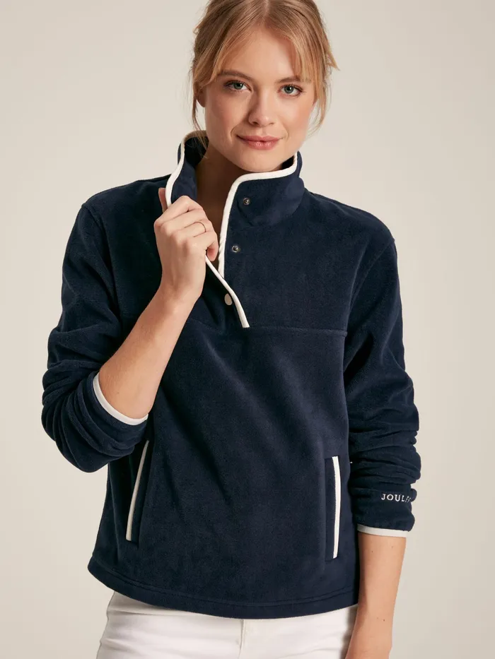 Joules Coats and Jackets Navy Half Zip Fleece 8211 Women