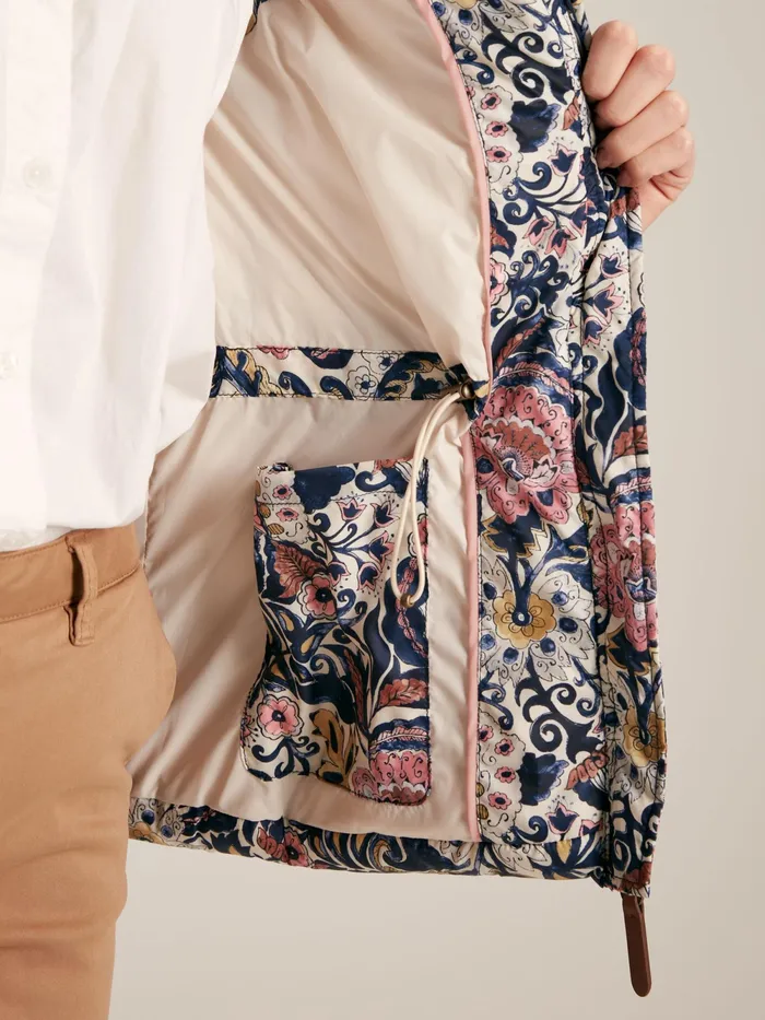 Joules Coats and Jackets Paisley Print Showerproof Padded Gilet 8211 Women