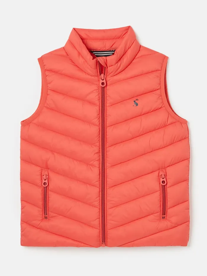 Joules Coats and Jackets Pink Showerproof Padded Gilet 8211 Girls