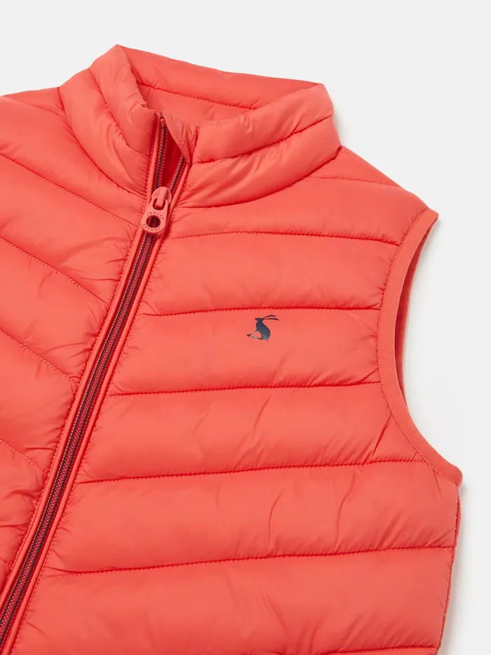 Joules Coats and Jackets Pink Showerproof Padded Gilet 8211 Girls