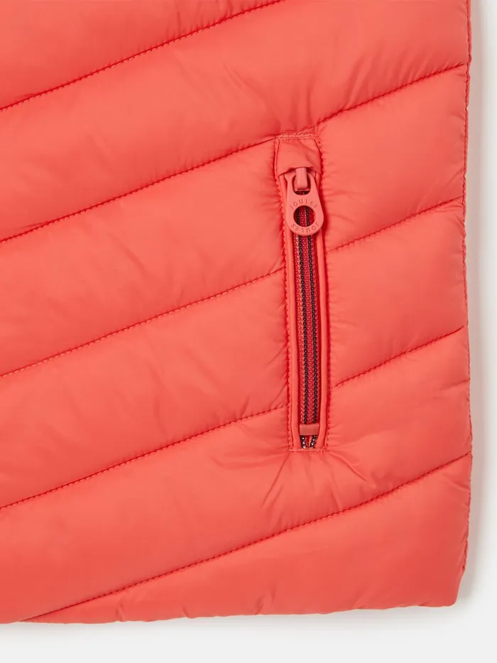 Joules Coats and Jackets Pink Showerproof Padded Gilet 8211 Girls