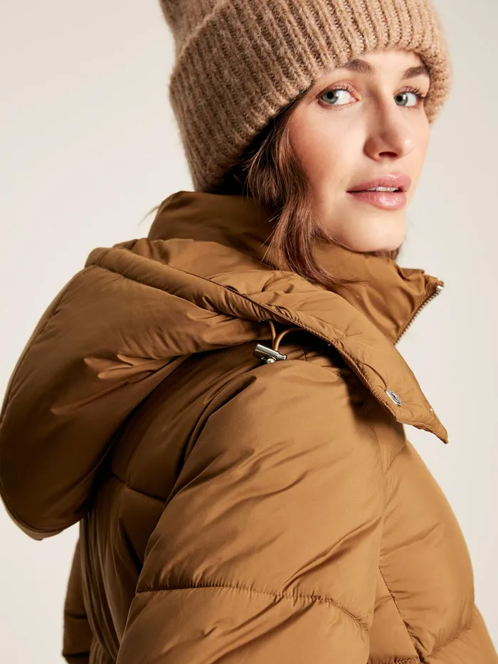 Joules Coats and Jackets Rust Brown Showerproof Padded Coat 8211 Women