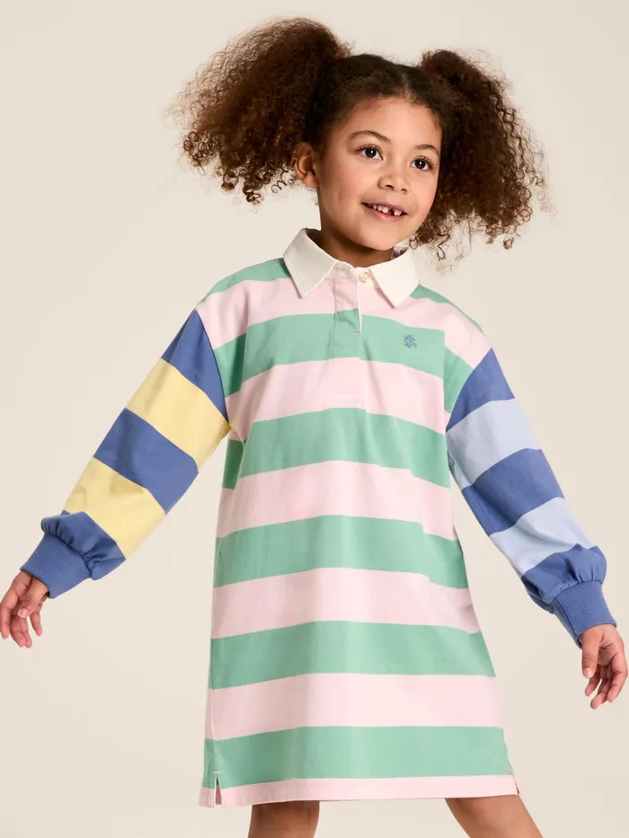 Joules Dresses Multi Jersey Polo Shirt Dress 8211 Girls