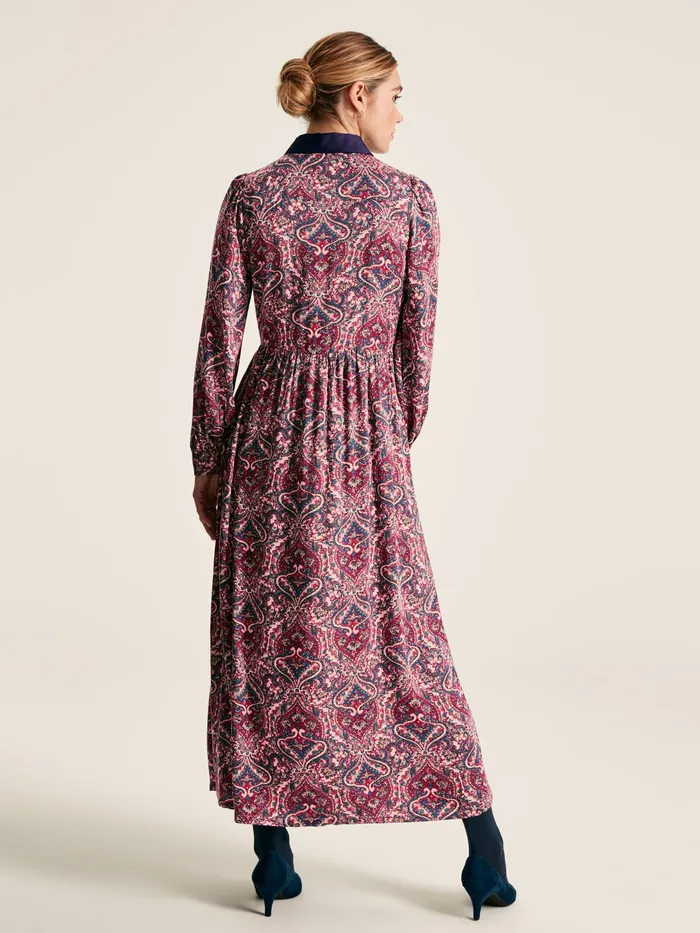 Joules Dresses Navy Blue Printed Shirt Dress 8211 Women