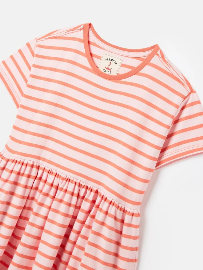Joules Dresses Pink Stripe TShirt Dress 8211 Girls