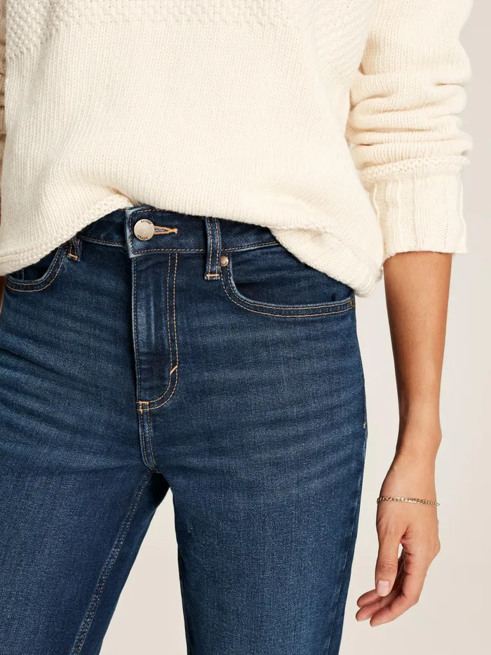 Joules Jeans Blue Mid Rise Straight Leg Jeans 8211 Women