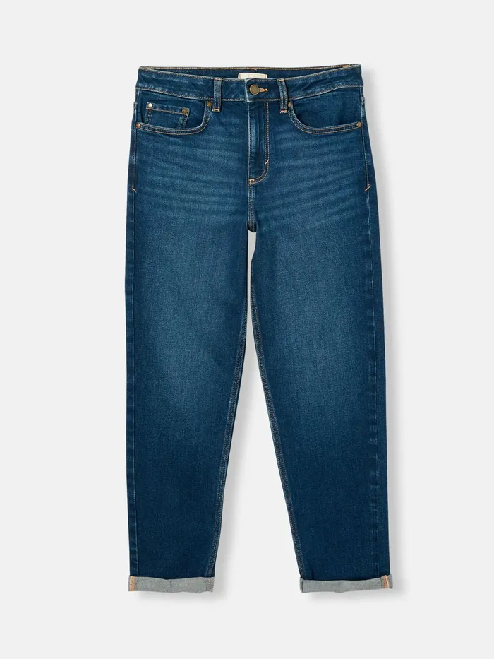 Joules Jeans Blue Mid Rise Straight Leg Jeans 8211 Women