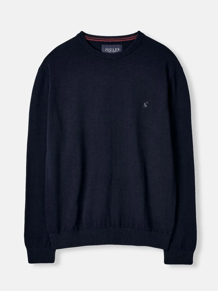 Joules Knitwear Navy Cotton Crew Neck Jumper 8211 Men
