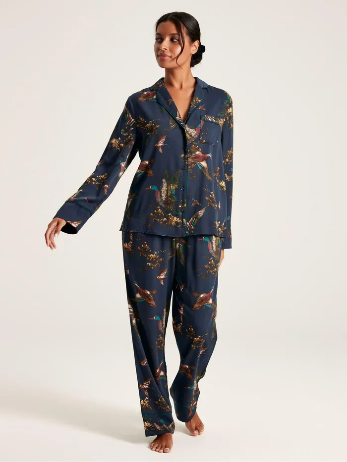 Joules Nightwear Navy Pyjama Set 8211 Women