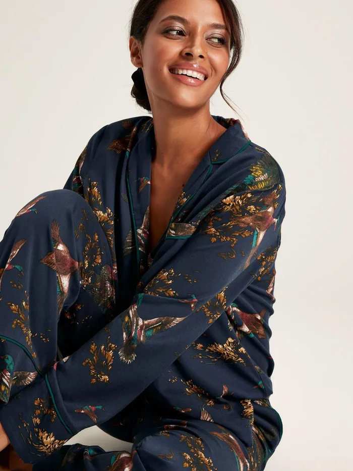 Joules Nightwear Navy Pyjama Set 8211 Women