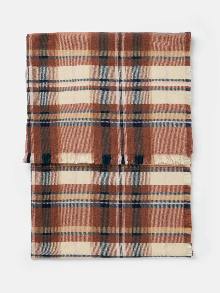 Joules Scarves Brown Oversized Blanket Scarf 8211 Women