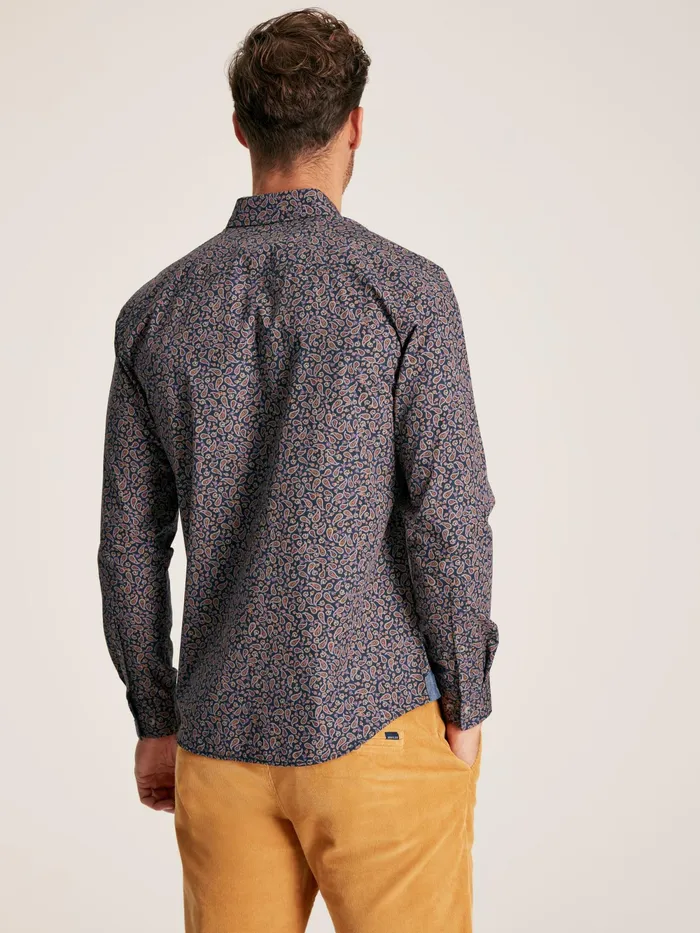 Joules Shirts Navy Paisley Cotton Shirt 8211 Men