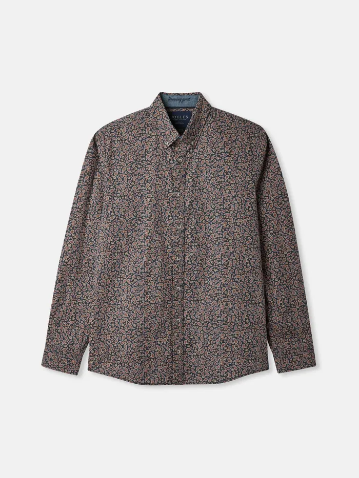 Joules Shirts Navy Paisley Cotton Shirt 8211 Men