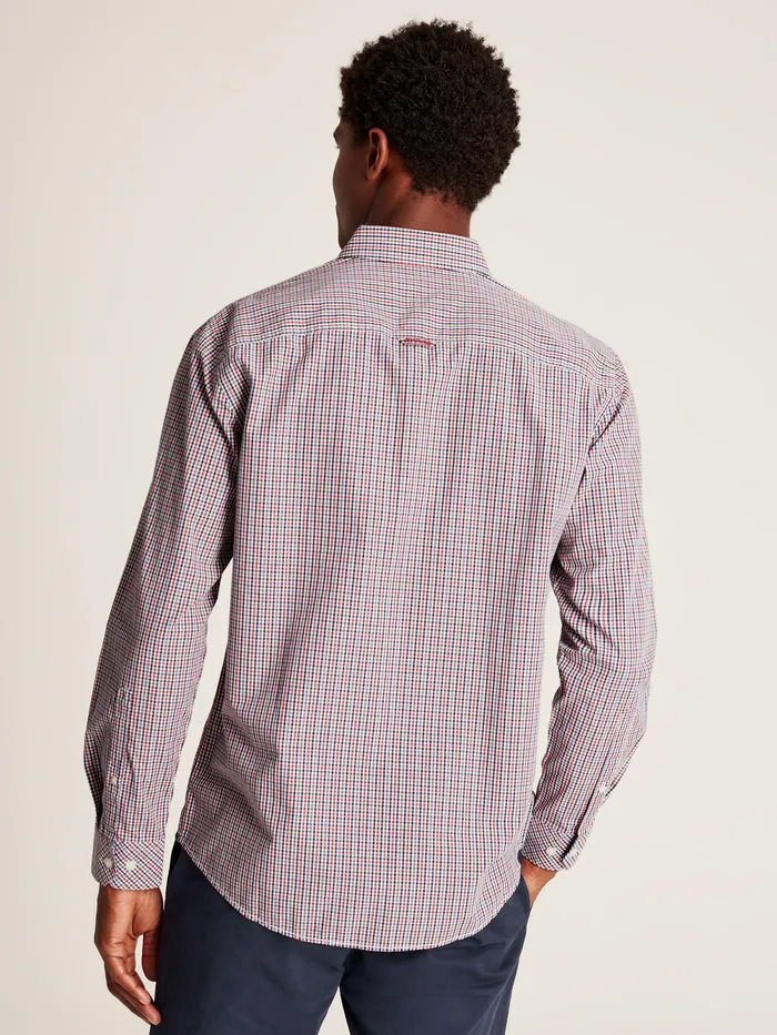 Joules Shirts NavyRed Gingham Classic Fit Poplin Shirt 8211 Men