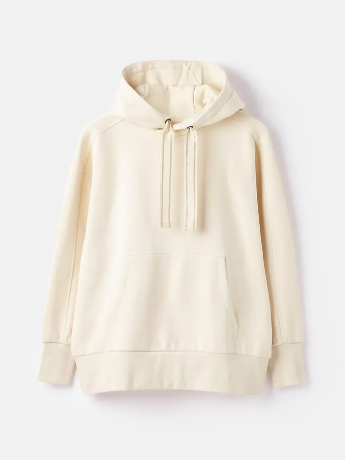 Joules Sweatshirts and Hoodies Cream Oversized Hoodie 8211 Women